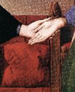 EYCK, Jan van Portrait of Giovanni Arnolfini and his Wife (detail) sdfs oil painting